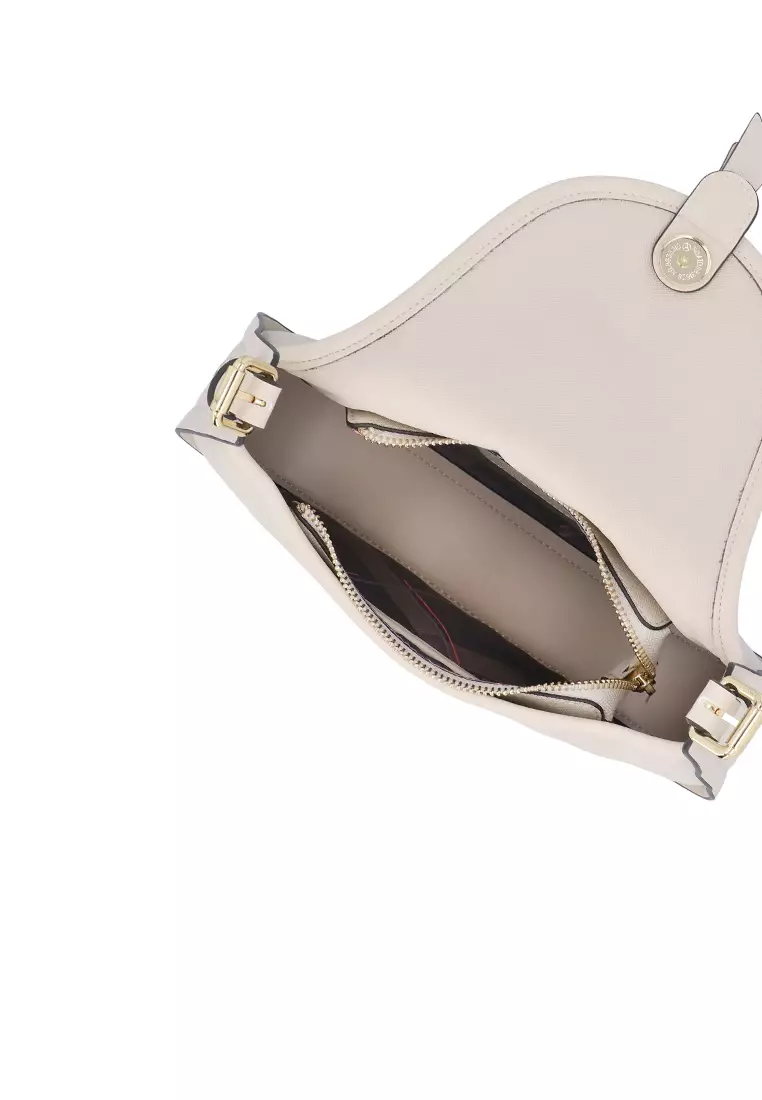 Sora Charm Shoulder Bag - Medium Beige