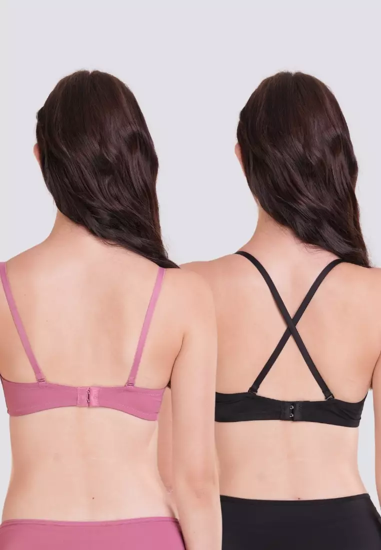 Perfect Pair 2-in-1 Half Cup Bra with Underwire Underwear for Women