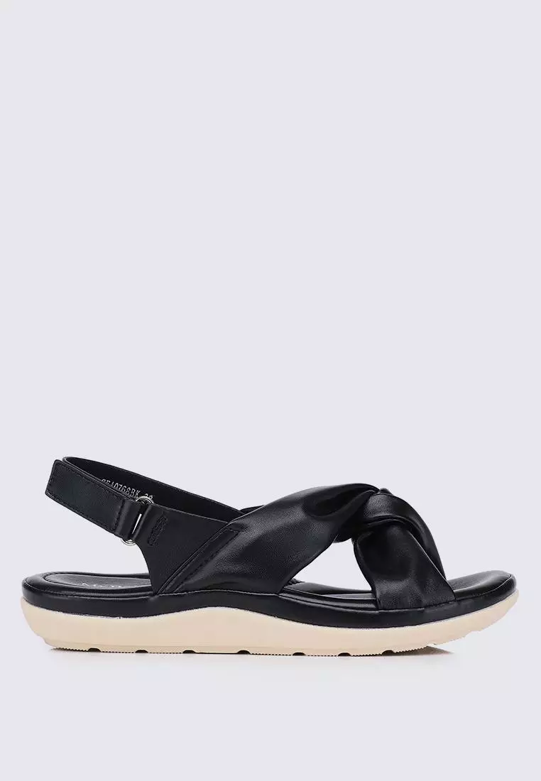 Discount on My Ballerine  shoes - SKU: My Ballerine Easy Step Comfy Sandals In Black