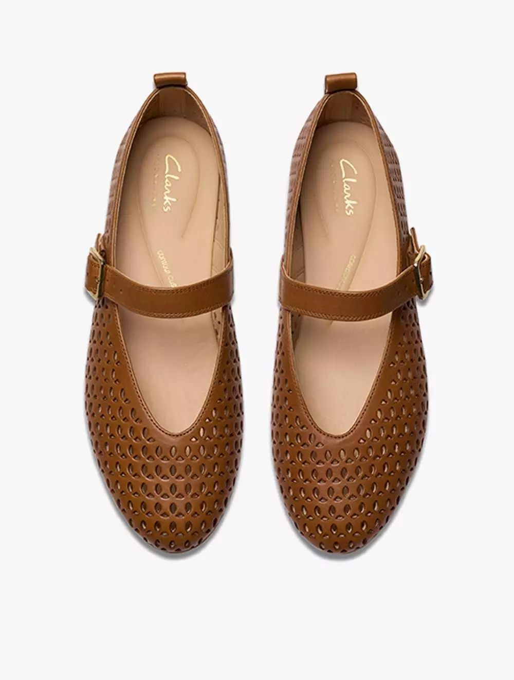 Clarks Fawna Jane Tan Leather