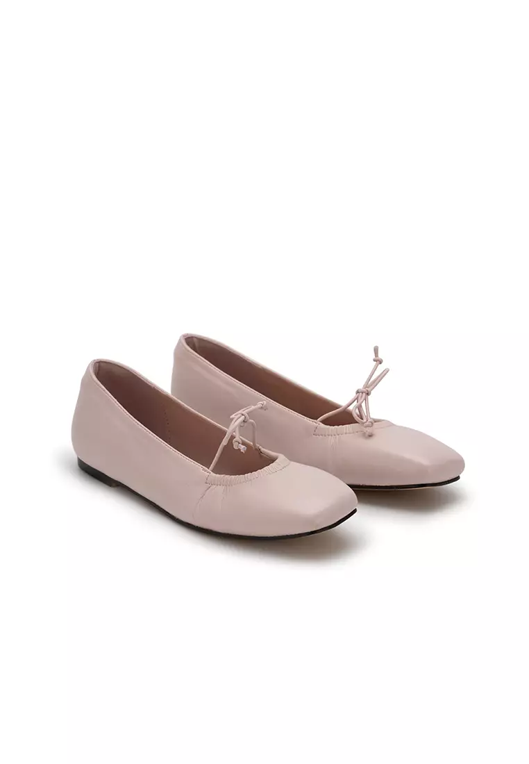 BALLET FLAT WITH BOW 轻柔褶皱芭蕾鞋
