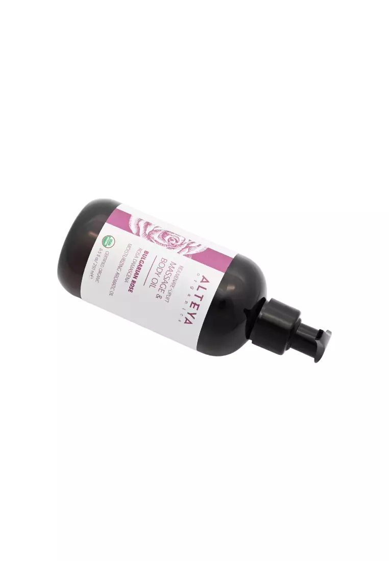 Alteya Organics Rejuvenating Massage & Body Oil, Bulgarian Rose 250ml