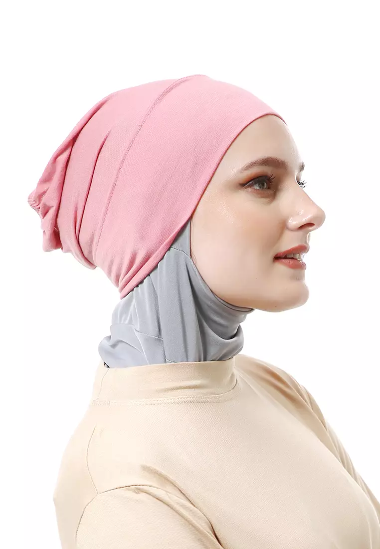 Inner Hijab Muslimah Wanita Motif Polos Relaxed Fit - Sweetheart