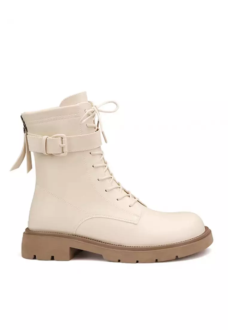 Buy Twenty Eight Shoes VANSA Fashion Lace Up Platform Mid Boots