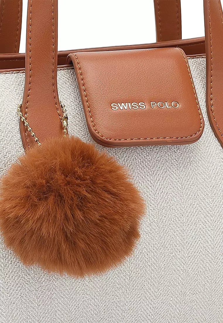 Women's Top Handle Bag / Sling Bag / Crossbody Bag / Shoulder Bag (Tas Tangan Wanita / Tas Selempang Wanita / Tas Bahu Wanita) - Putih