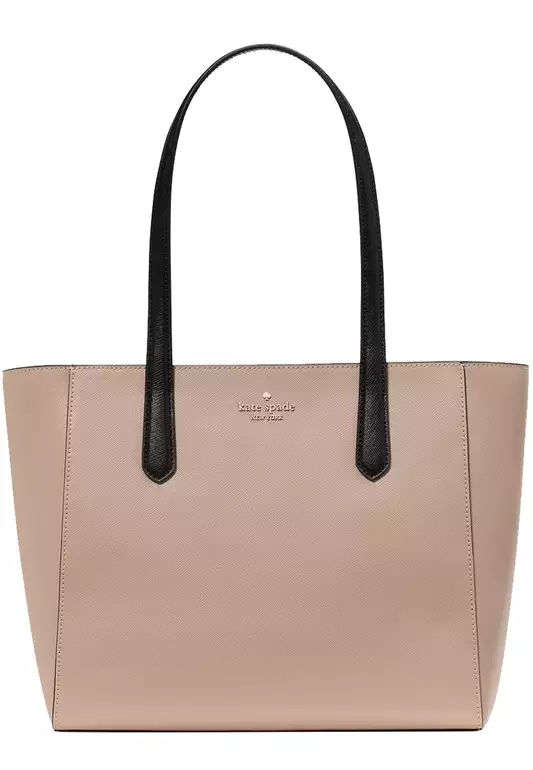 Staci Medium Tote Bag - Warm Beige Multi KL006