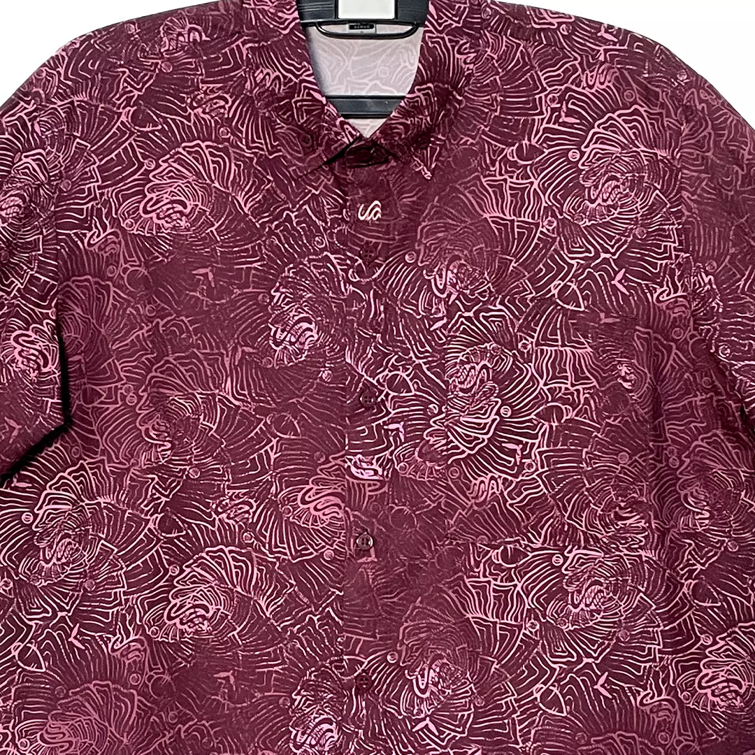 Rabbani - Kemeja Koko Couple Atalaya Exclusive - Red Wine