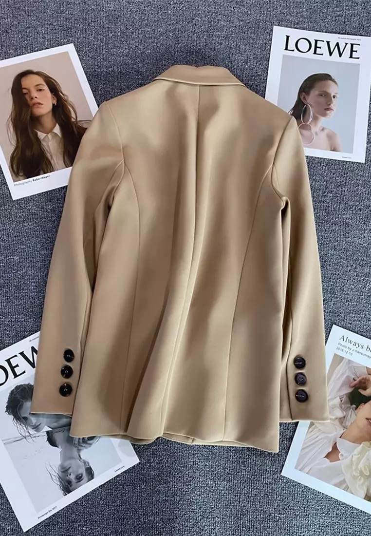 2025 Autumn Korean Style New Loose Straight Jacket CA25102418BW