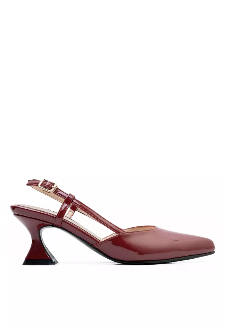 Discount on Zanea Shoes  shoes - SKU: Lana Sandals (Maroon)