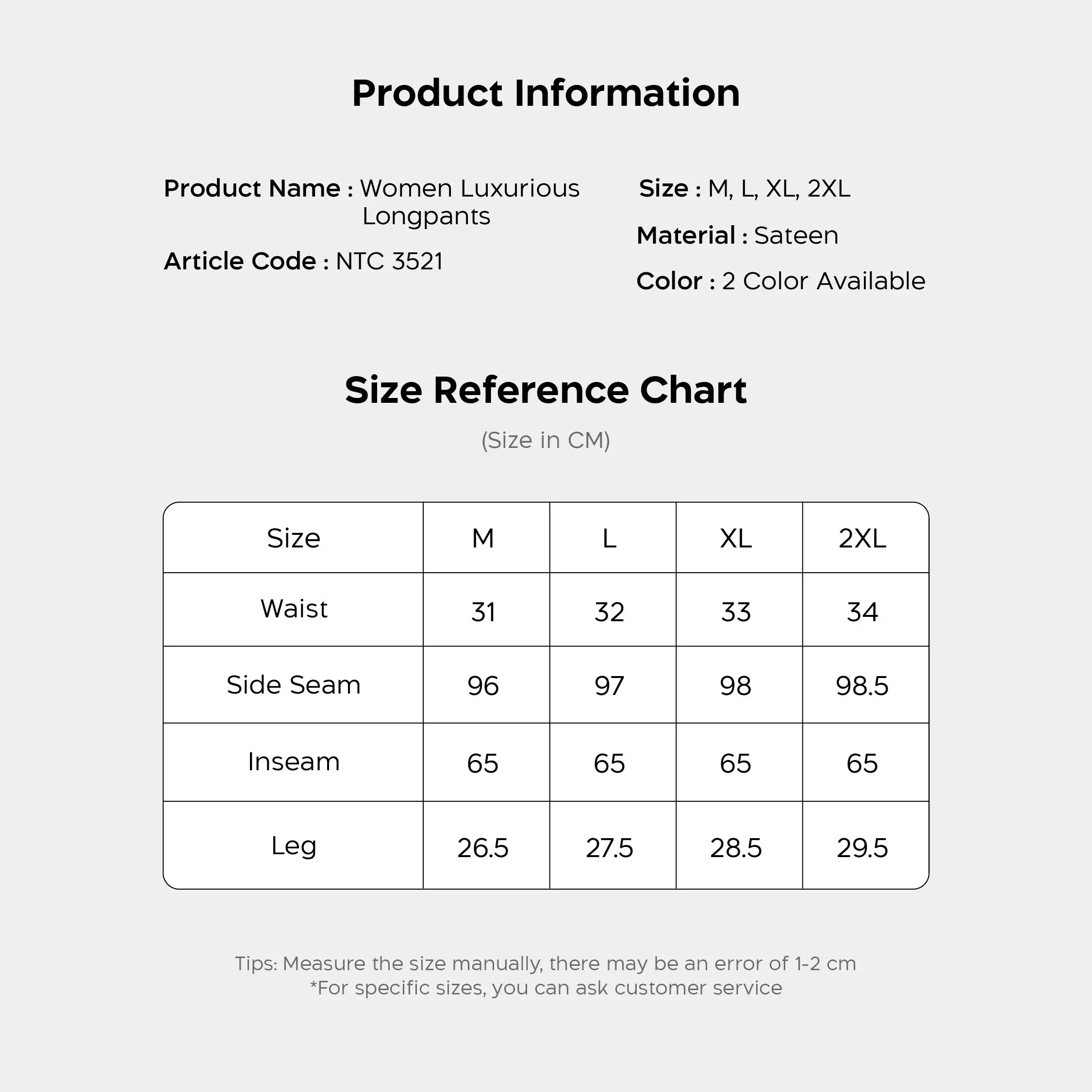 Nathalie Celana Panjang Satin NTC 3521 - Hitam