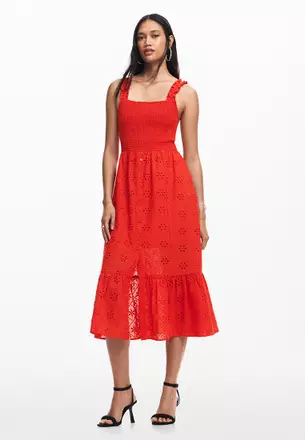 sachin and babi light blue dress Women Short Sleeve Hollow Out O-neck Long Dress Summer Elegant Floral  Printed High Waist Elastic Elegant Boho Robe Maxi Vestidos main image 0