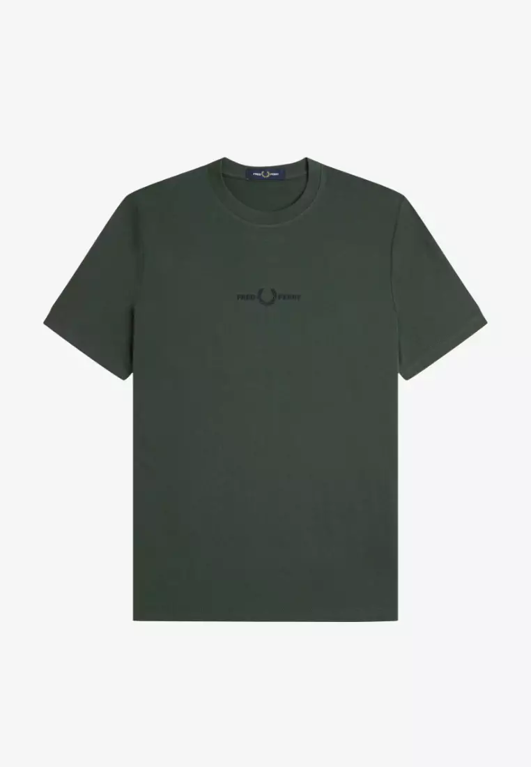 Fred Perry M4580 Embroidered T-Shirt (Court Green)