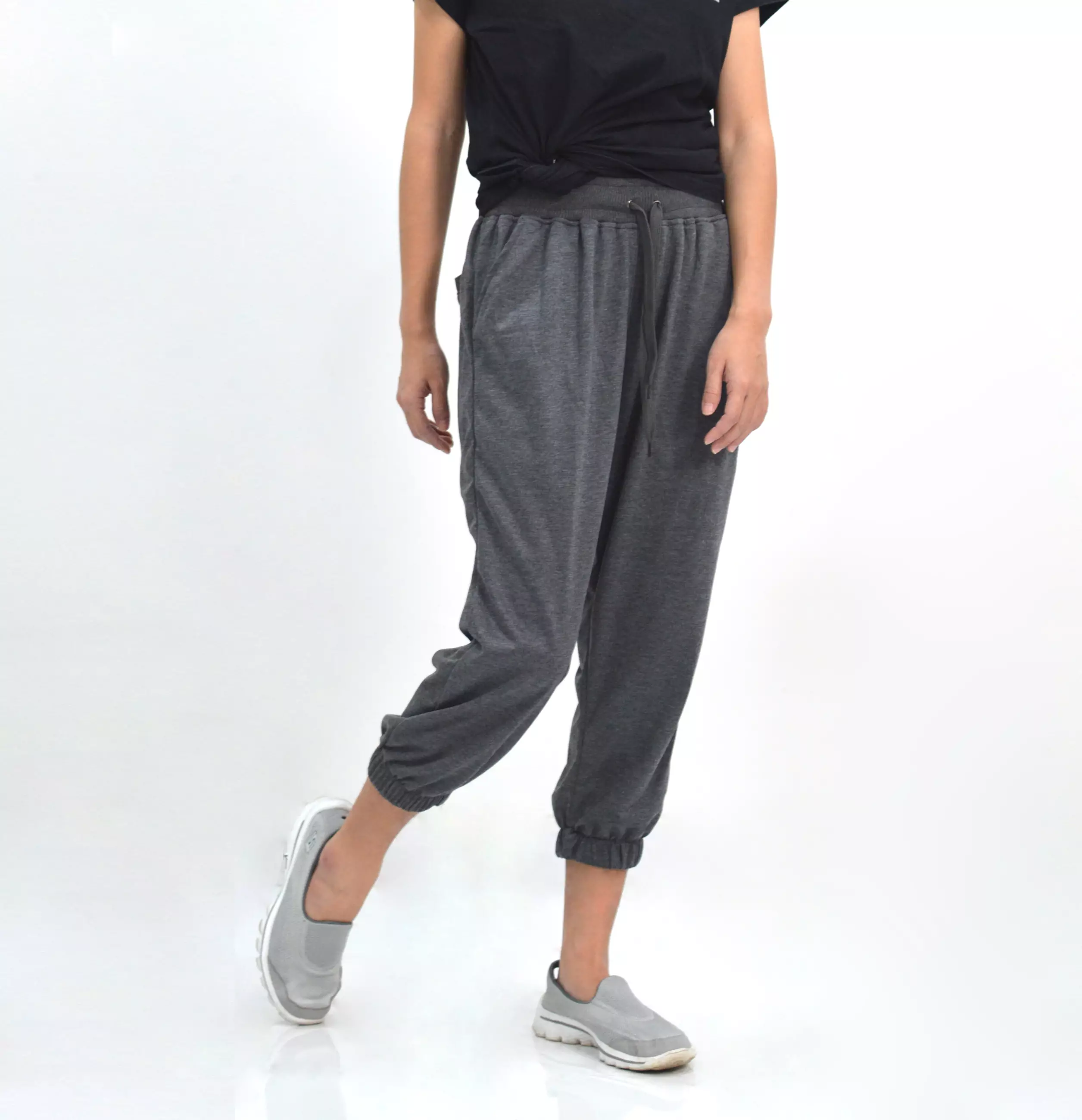 OKECHUKU Luna Celana Wanita Celana Jogger Wanita Celana 3/4 Joger Wanita Training Olahraga Sporty