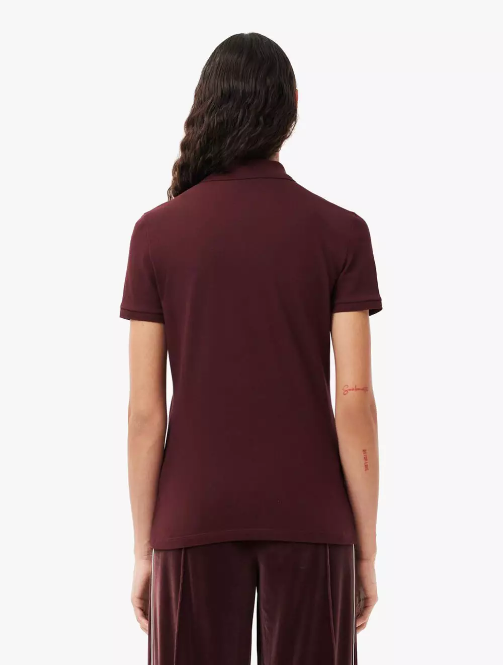 L.12.D Slim Fit Stretch Mini Piqué Polo Shirt - Purple