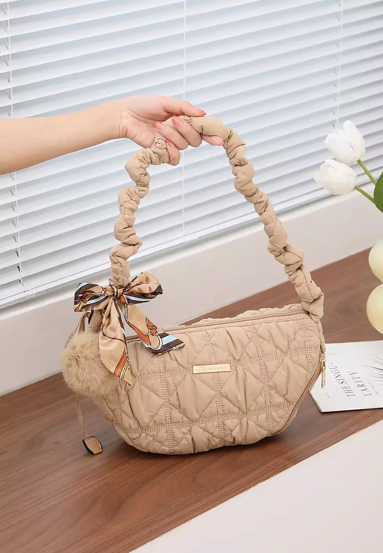GYKACO KYUMI Khaki - Tas Wanita Sling Bag - Fashion Top Handle Bag (Import)
