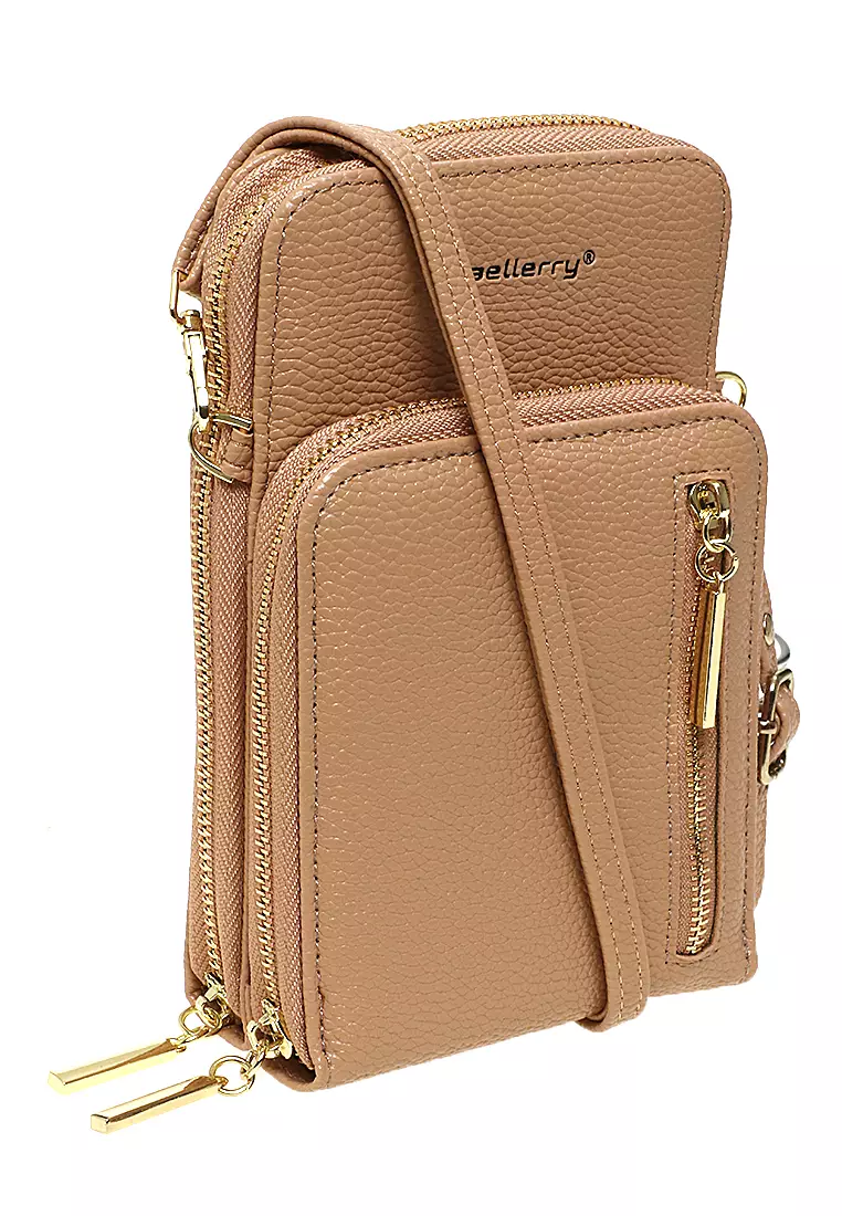 Sling Bag Tas Selempang Wanita Dompet HP Multifungsi Many Slot Material PU Leather ORIGINAL