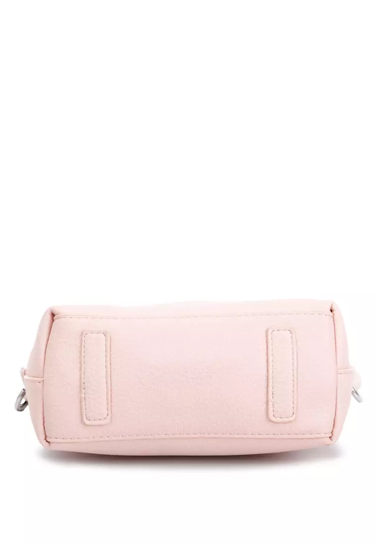 Cable Cord Strap Mini Bag In Pink