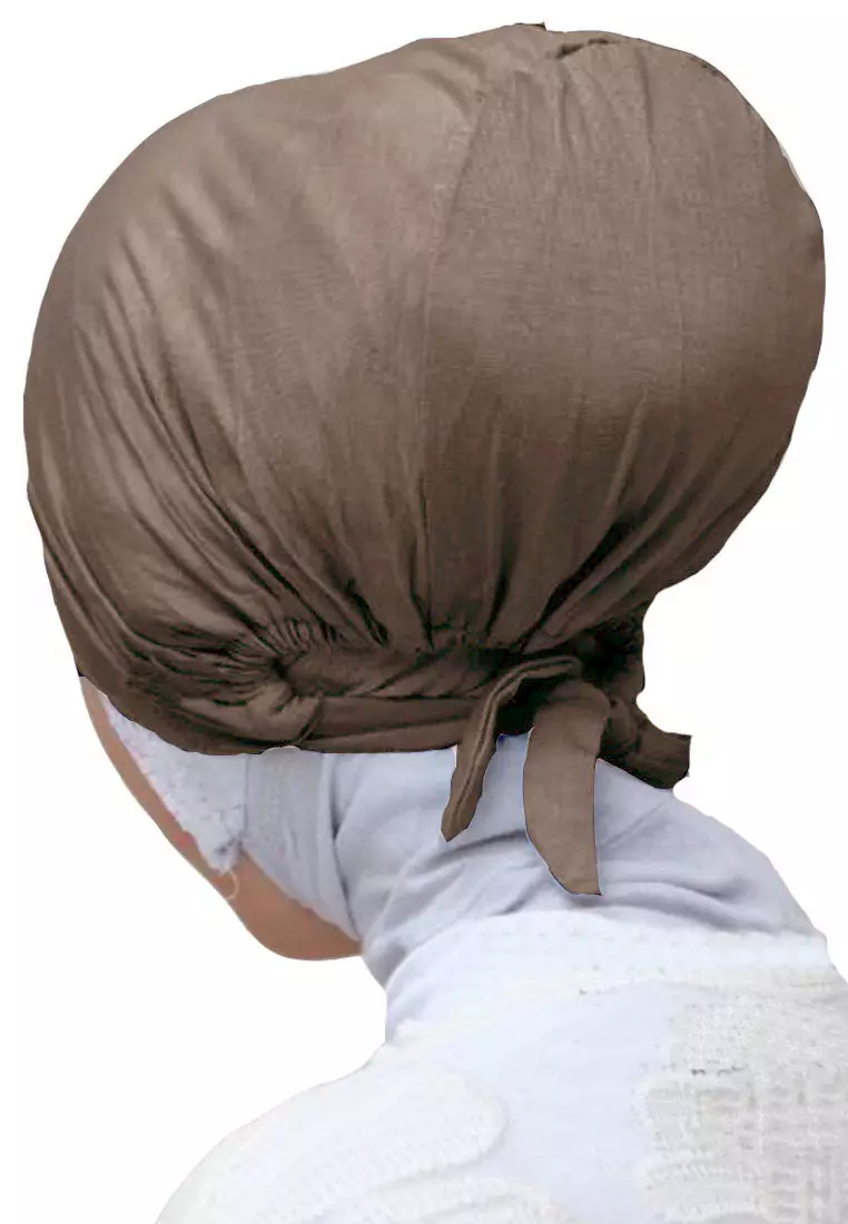 2 in 1 Basic Inner Premium Rayon Tie-Back Black & Hazelnut