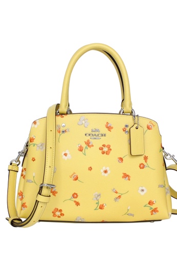 Coach yellow Coach Mini Lillie Carryall With Mystical Floral Print - Yellow Multi AF976ACE8DA08FGS_1