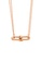 CELOVIS gold CELOVIS - Bellatrix Interlocking with Double Chain Necklace in Rose Gold 9B39EAC9E7C500GS_1