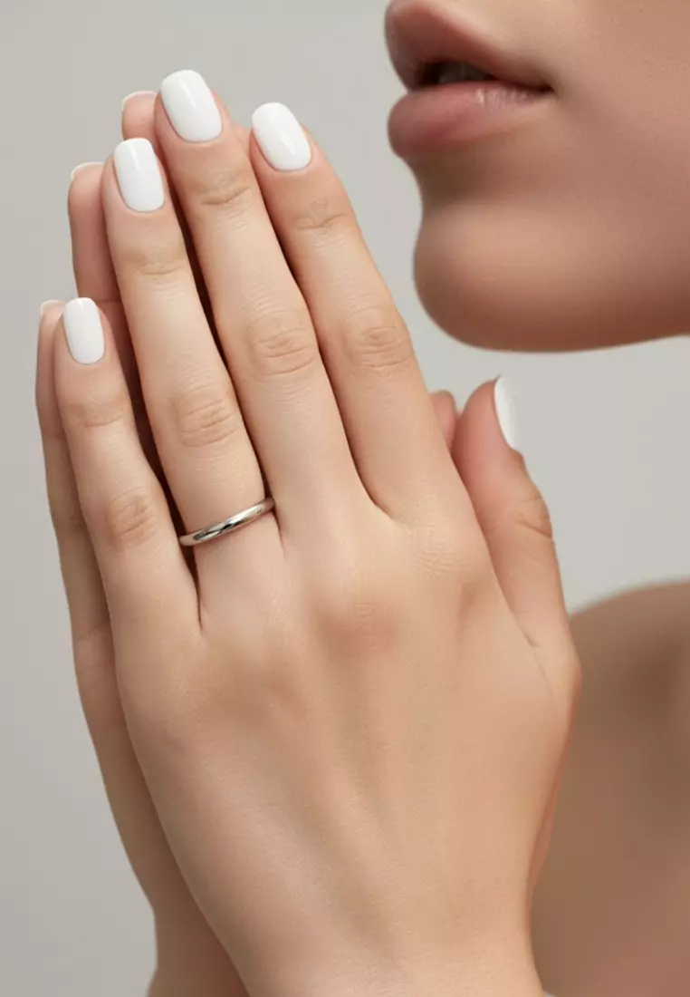 Camille Minimal Stacker Ring in Silver