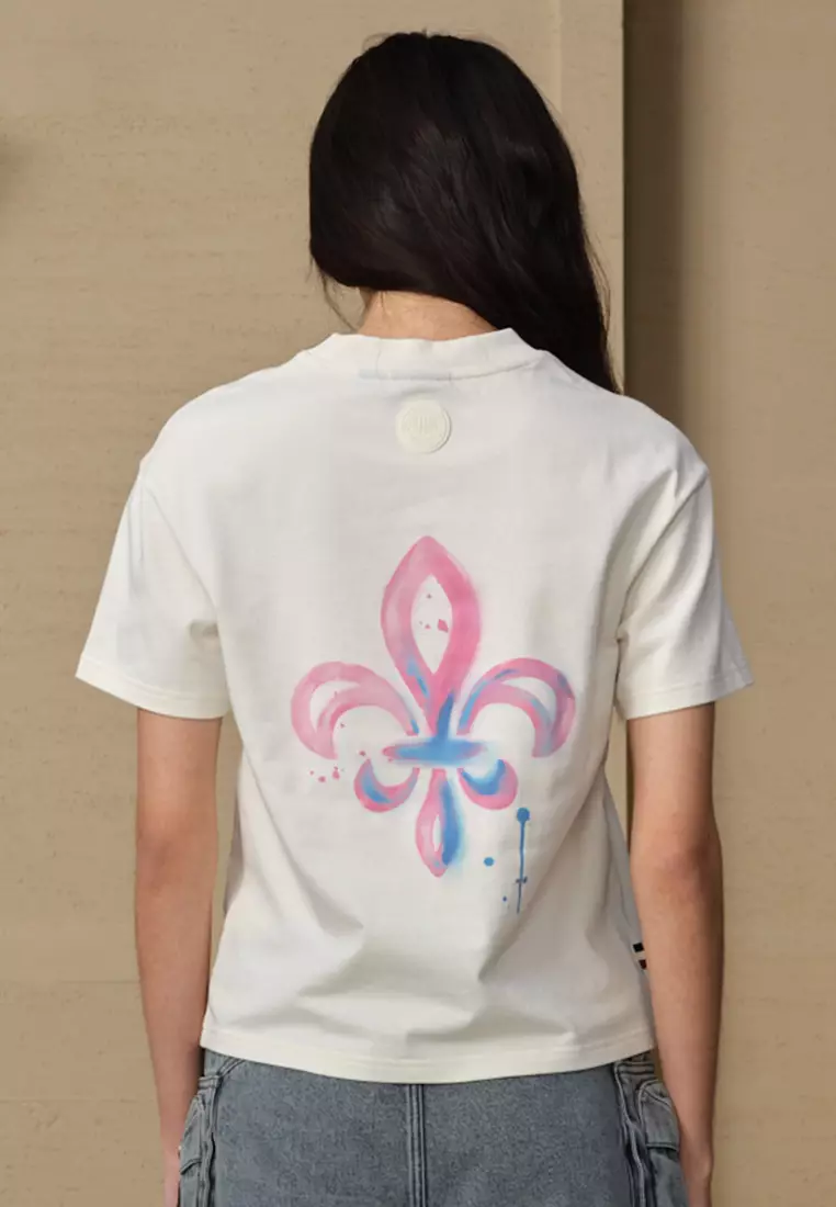 WOMEN'S PALLADIUM LOGO COTTON T-SHIRT