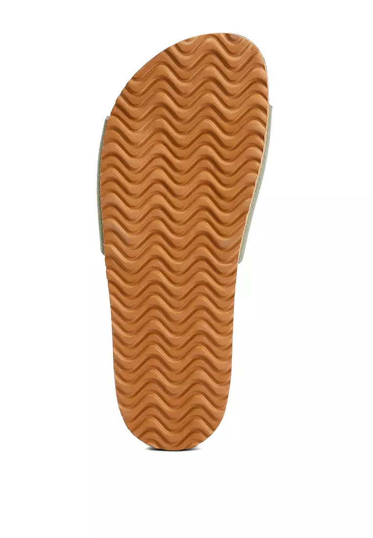 Sandal Slip-On Tali Gesper Hijau