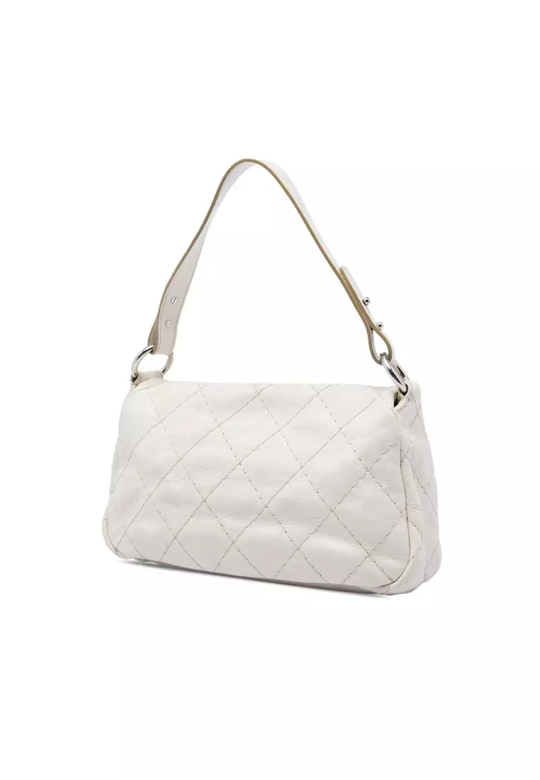 Pre-Loved Chanel Glazed Calfskin On The Road Flap