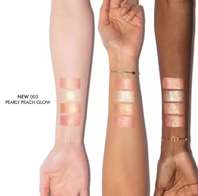 Dior Backstage Glow Maximizer Palette - 003 Pearly Peach Glow