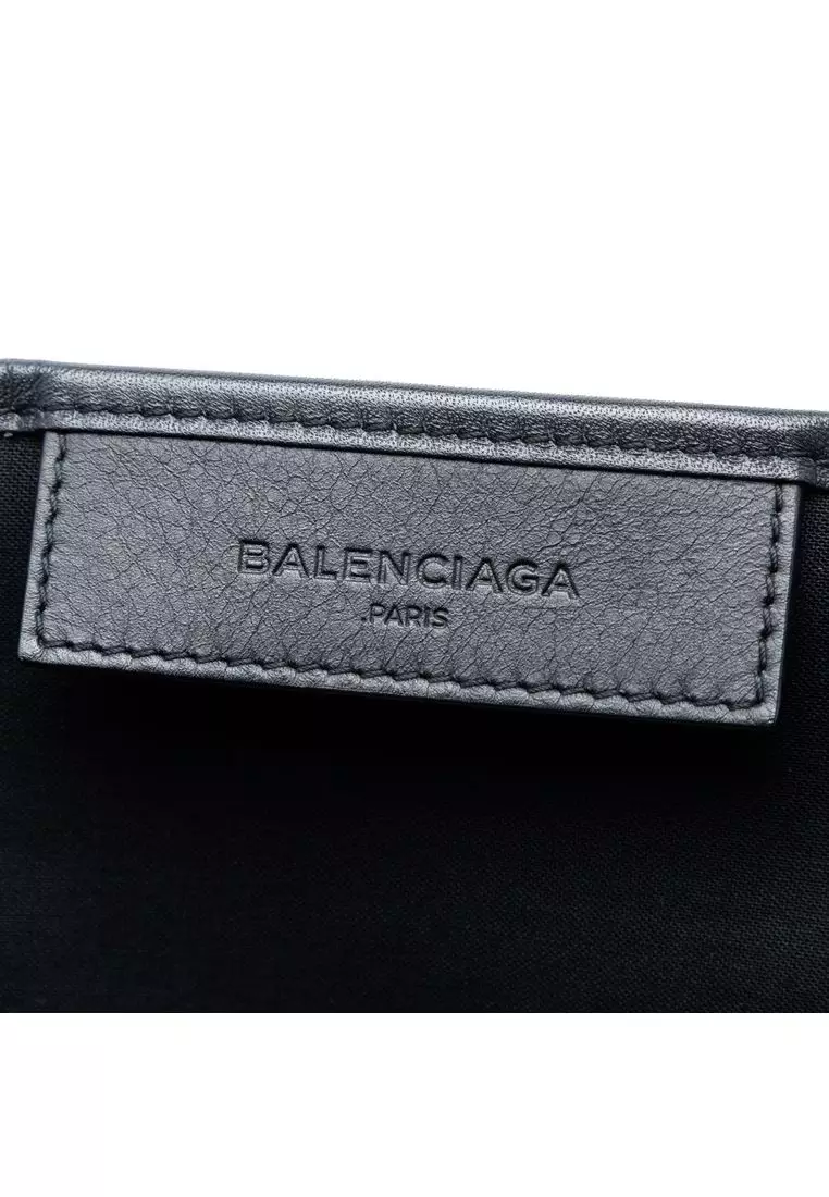 Pre-Loved Balenciaga Canvas Striped Navy Cabas S