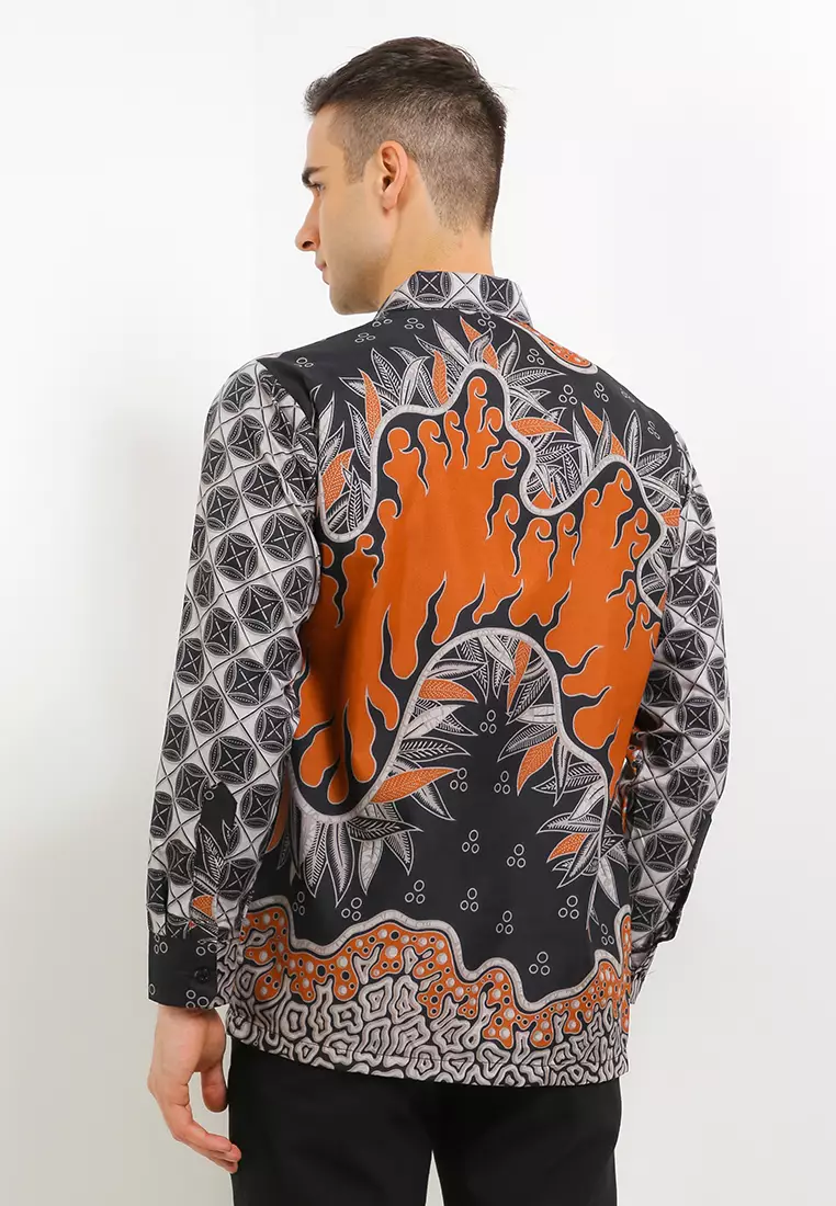 Wikasita Kemeja Batik Exclusive Premium Pria Casual Modern Lengan Panjang