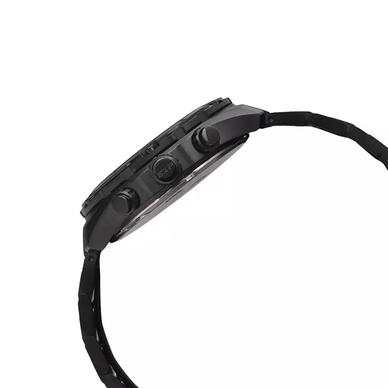 Jam Tangan Pria Expedition Chronograph E 6839 MC BIGGN Men Green Dial Black Stainless Steel Strap