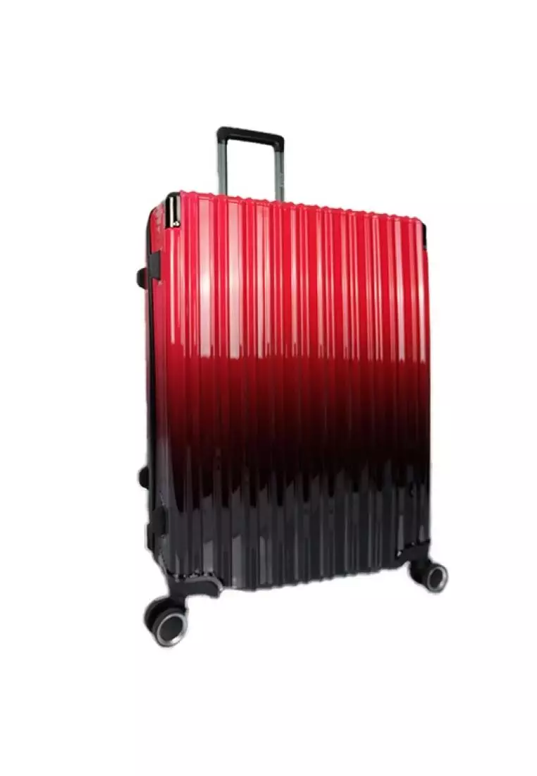 GiorX OMBRE 20" Ultra Strength PC Colorul Hard Case Trolley Travel Luggage GXA9950 - Red Black