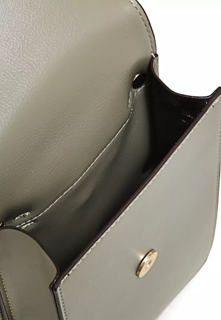 Sling Bag Tas Selempang Wanita Flower Motive Many Pocket Material Leather ORIGINAL