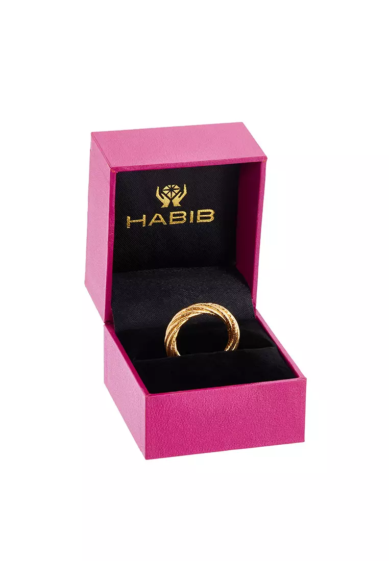 HABIB CAVO | Oro Italia 916 Yellow Gold Ring GR57440525(7Y) (22K Gold)