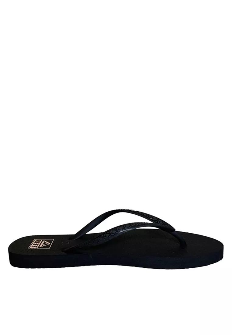 Reef black shop flip flops womens