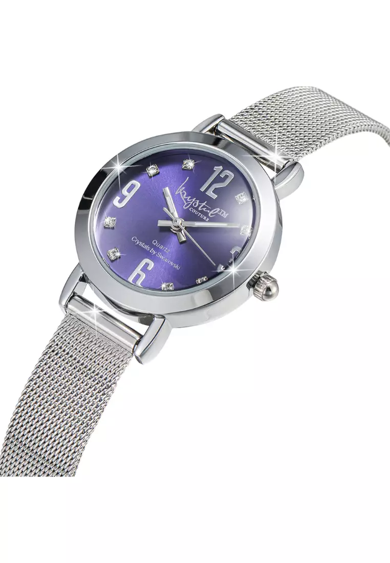 The Hour Check Krystal Watch Embellished With SWAROVSKI® Crystals