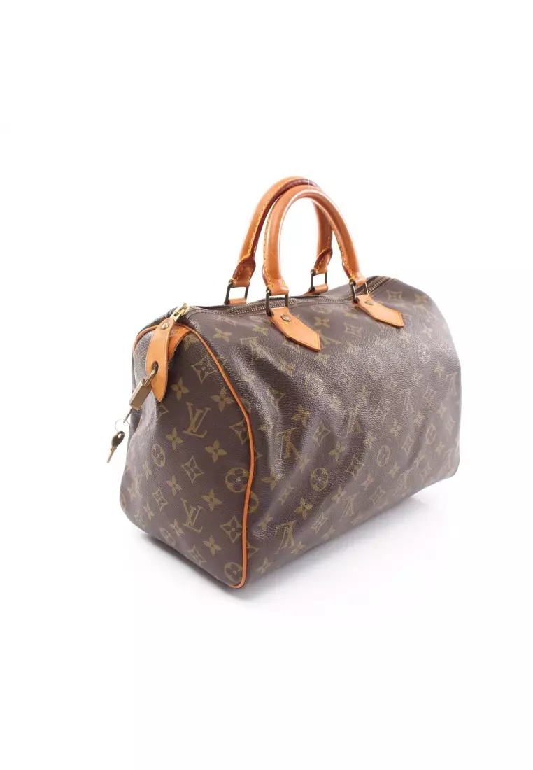 Louis Vuitton Monogram Speedy 30 - Brown Handle Bags, Handbags