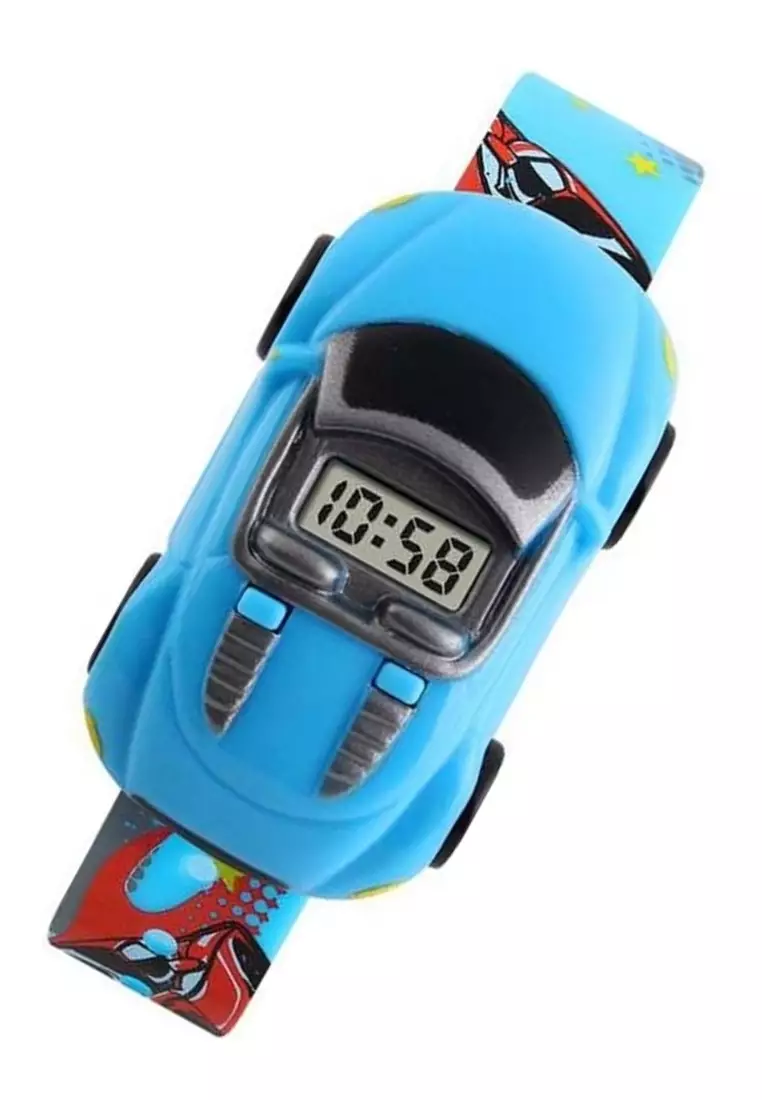Jam Tangan Digital Anak LED Strap Tali Material ABS + PVC GO04 ORIGINAL