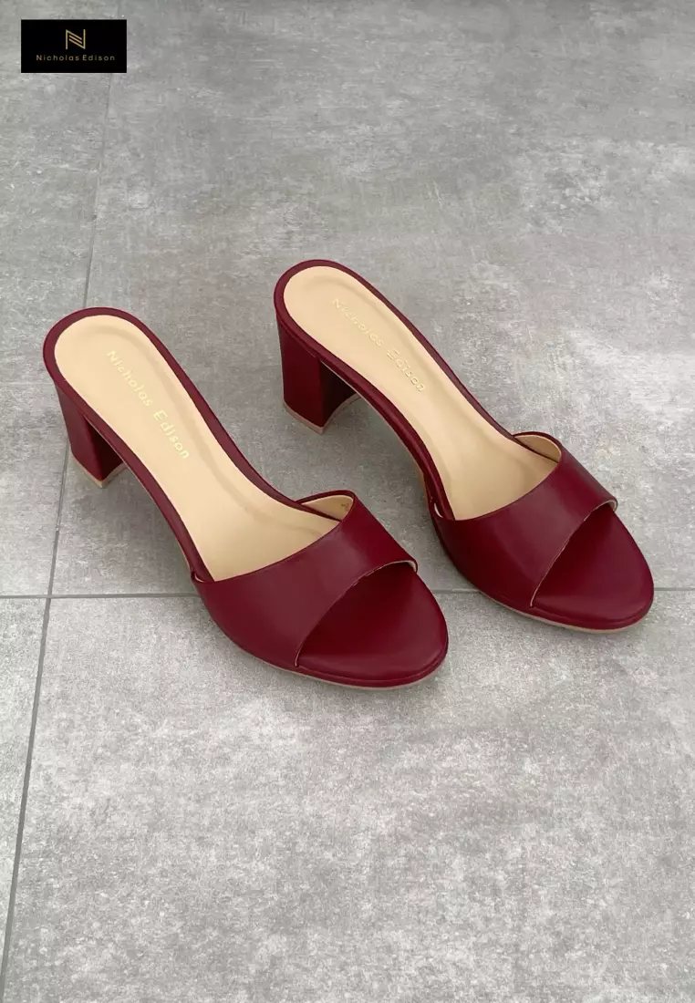 Nicholas Edison Heel Kanaya Maroon