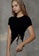 Sunnydaysweety black Short Sleeve Irregular Hem Outdoor Sports Fitness T-Shirt A21031710BK 5A9F9AA4DEF849GS_2