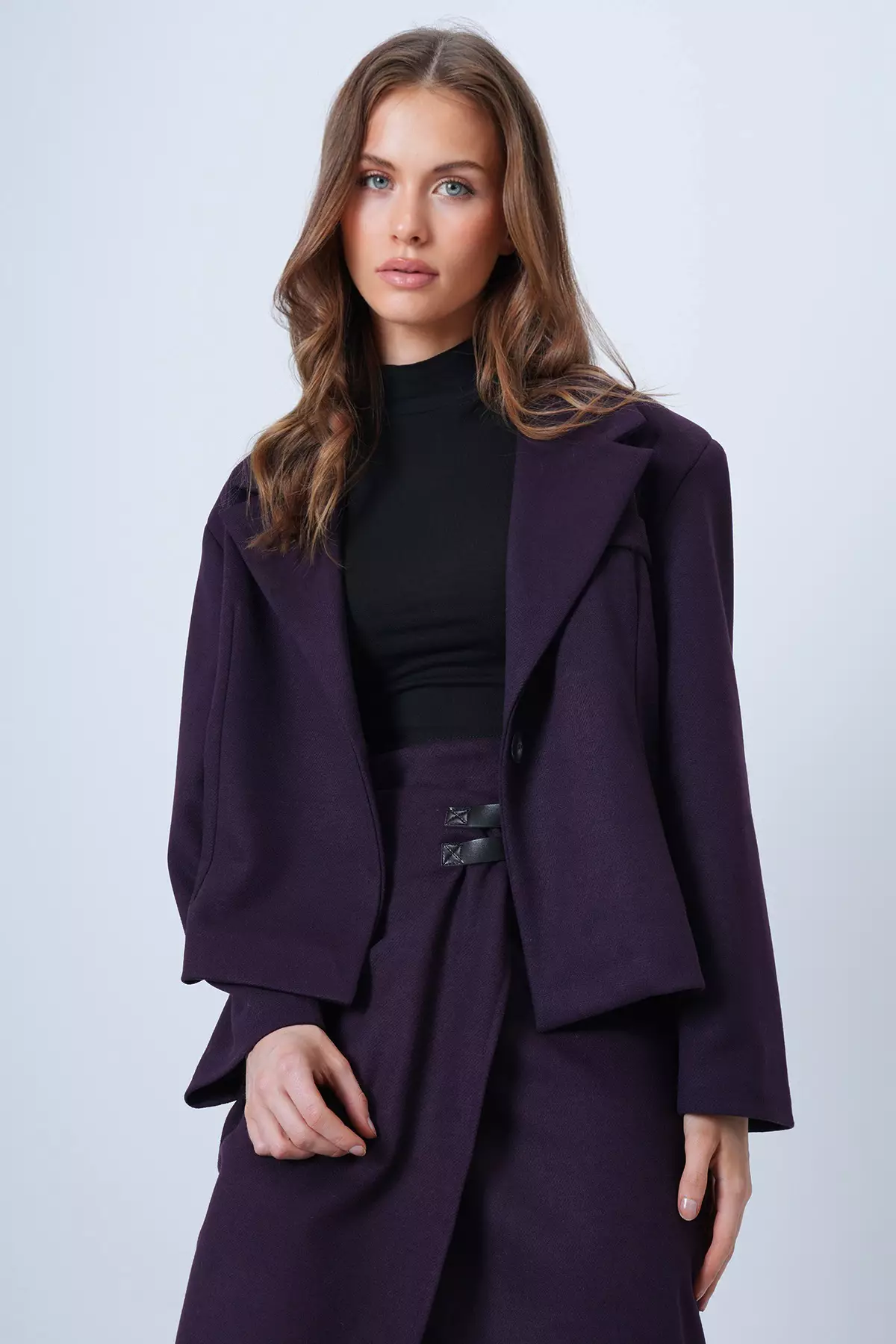 Women'S Plum Fleto Oversized Padded Jacket With Pockets And Lining Alc-X14556