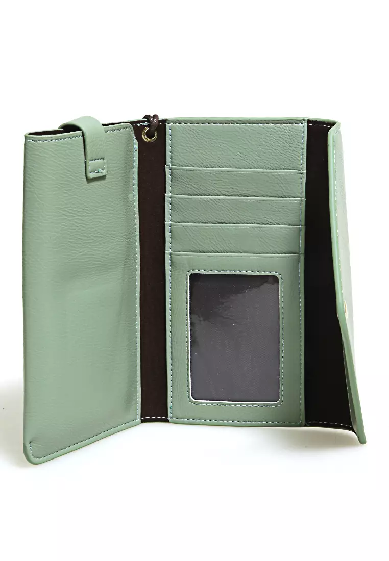 Clutch Wallet Dompet Wanita Model Panjang Handphone Slot Material Leather ORIGINAL