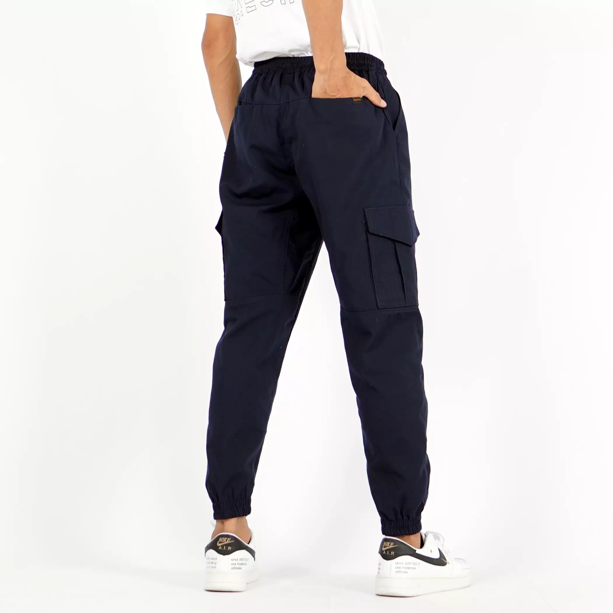 DAVE Celana Cargo Jogger Pants Pria Celana Cargo Pria - NAVY