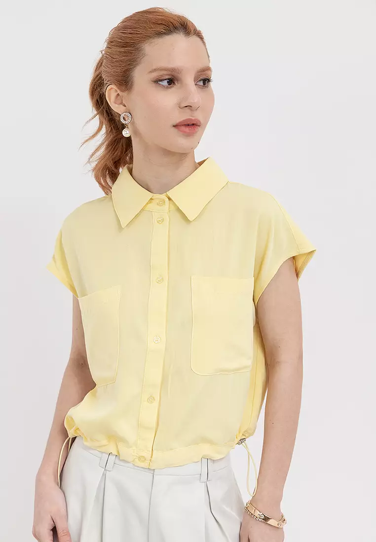 MADIWA Pulled Waist Blouse