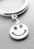 ZITIQUE silver Women's Smiley Face Pendant Adjustable Ring - Silver EFEDFACC95CAD0GS_4