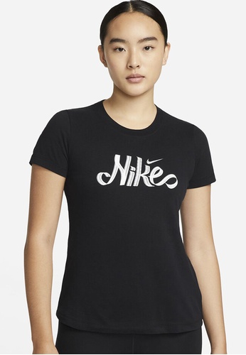 Nike black Women's Dri-FIT Training T-Shirt 01DB0AA8EB1F6CGS_1
