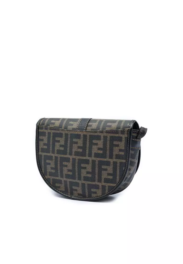 Pre-Loved Fendi Zucca Canvas Crossbody
