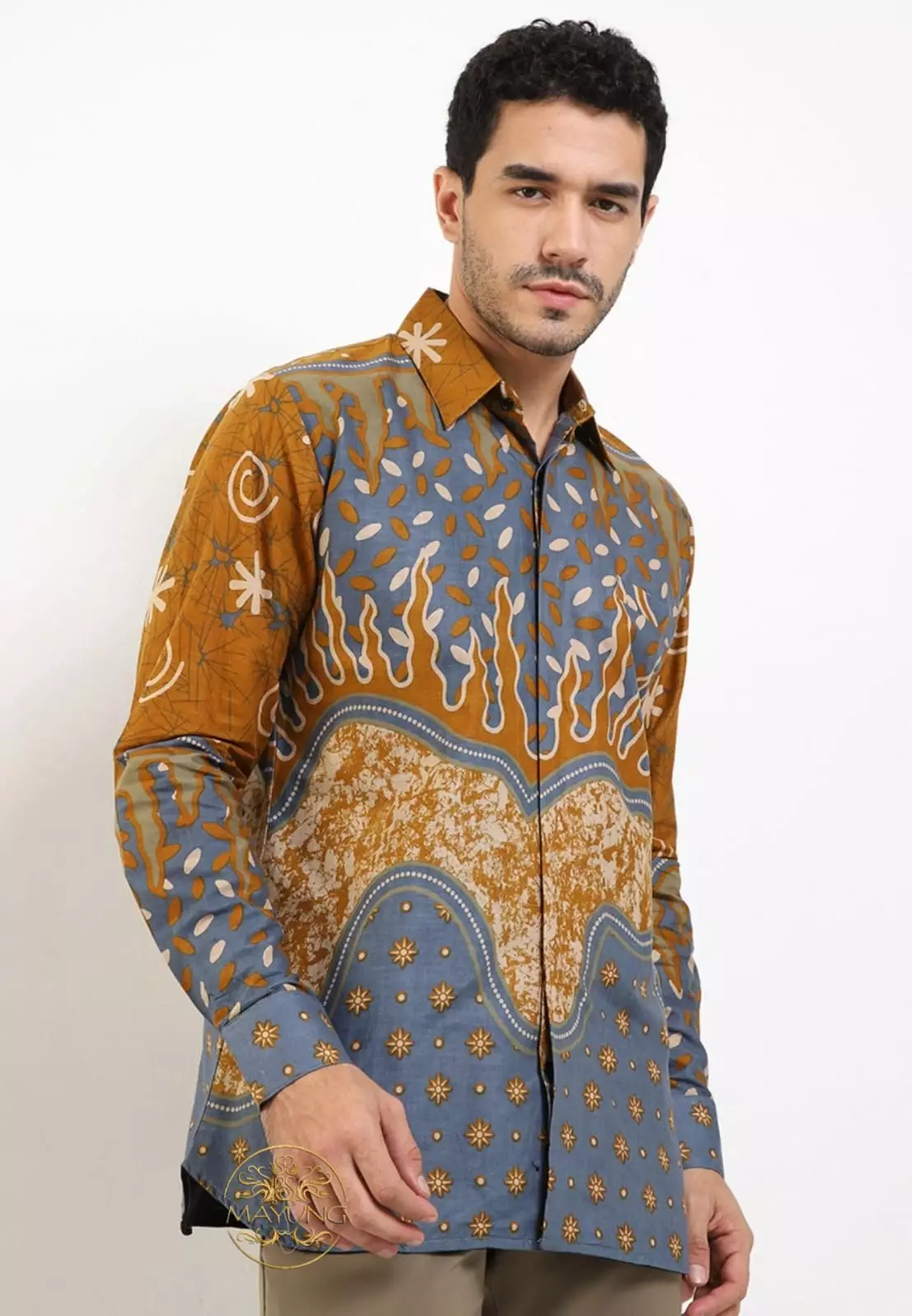 Jual Batik Mayung Wirasatya Kemeja Batik Pria Premium Slimfit