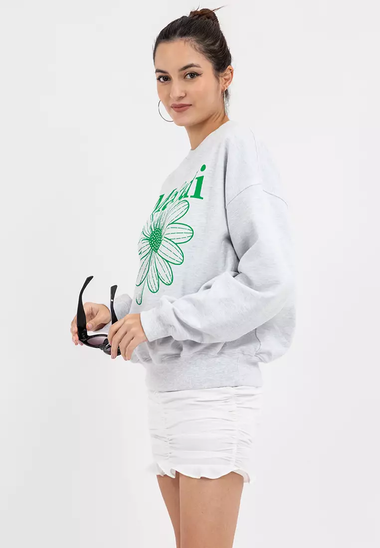 Sweatshirt Flowermardi_Heather Green